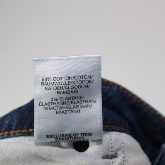 Silver Jeans Girlfriend Denim Distressed Splatter Jeans Plus Size 16 H13230 - Picture 11 of 12